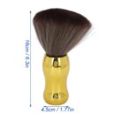 Barber Neck Duster - Soft Nylon Hair Cleaning Brush (Gold)